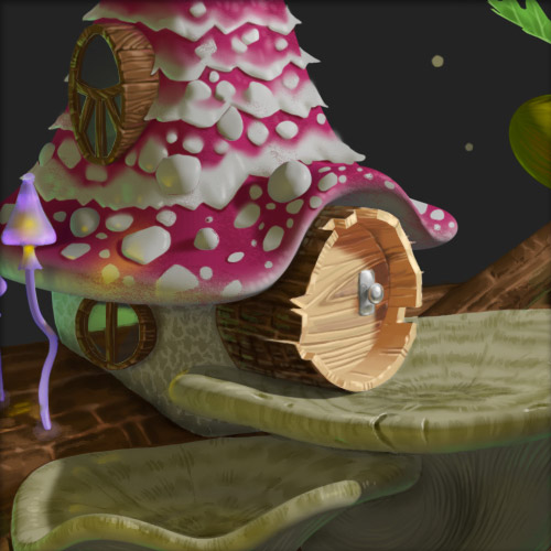 Mushroom hut